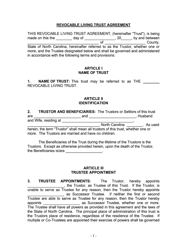 More, and the Trustee Designated below and Shall Be Governed and Administered  Form