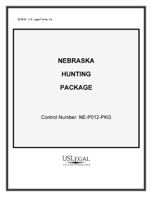 Nebraska Game Parks Hunting Permits  Form