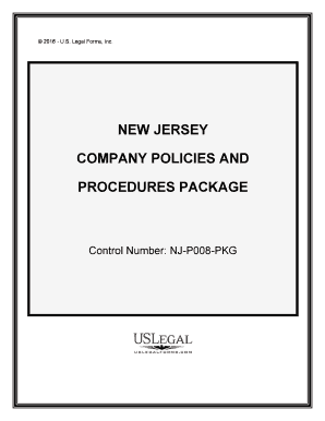Company Policies Procedures  Form