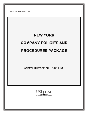 Company Policies Procedures  Form