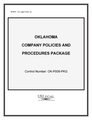 Company Policies Procedures  Form