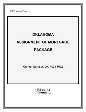 Oklahoma Assignment of Mortgage Package  Form