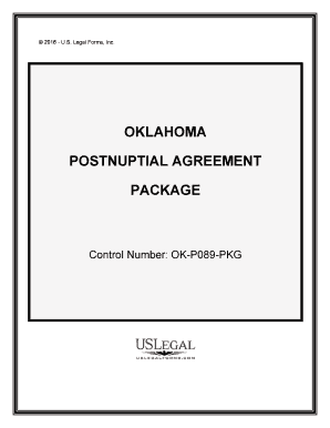 Oklahoma Postnuptial  Form