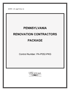 Pennsylvania Contractor  Form