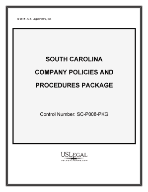 South Carolina Procedures  Form