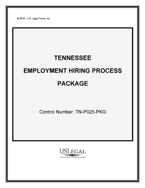 Tennessee Employment Form