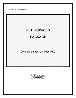 Pet Services Form