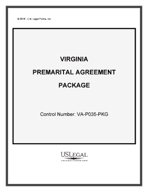 Virginia Premarital  Form