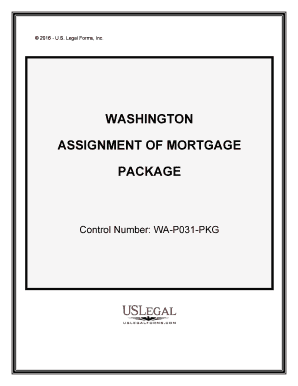 Washington Assignment of Mortgage Package  Form