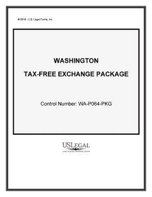Washington Tax Exchange Package  Form