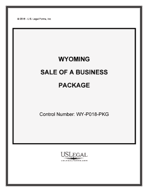 Wyoming Sale Form Agreement