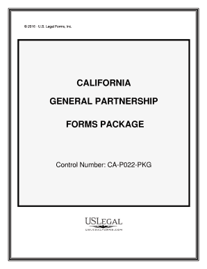 Control Number CA P022 PKG  Form