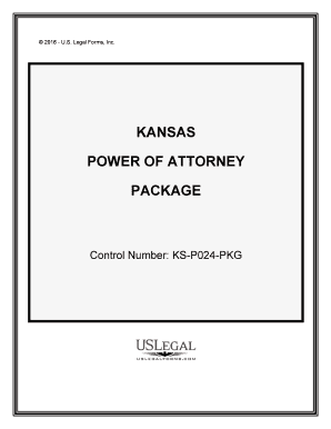 Kansas Power of Attorney FormsDurable US Legal Forms