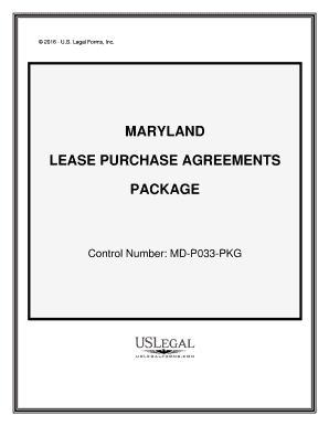 Control Number MD P033 PKG  Form
