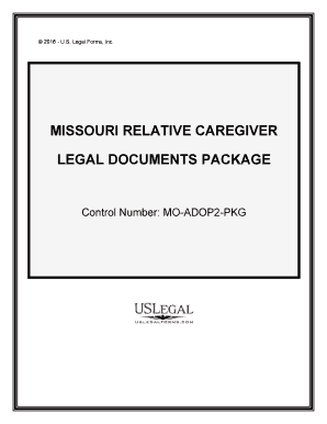 Caregivers Missouri Department of Health and Senior Services MO  Form