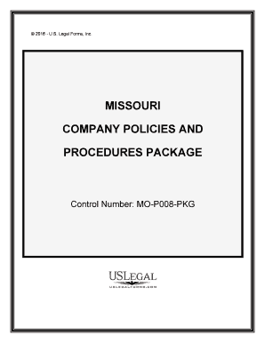 Control Number MO P008 PKG  Form