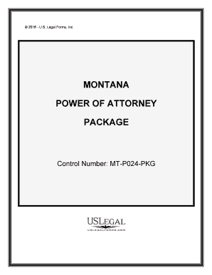 PDF Templates Montana Power of Attorney Forms