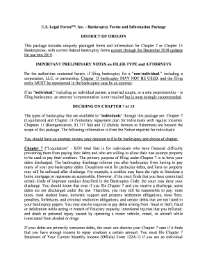 Per the Authorities Contained Herein, If Filing Bankruptcy for a Non Individual, Including a  Form