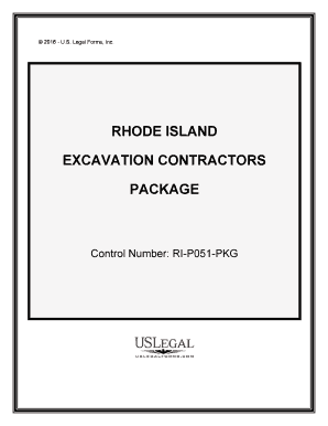 Control Number RI P051 PKG  Form