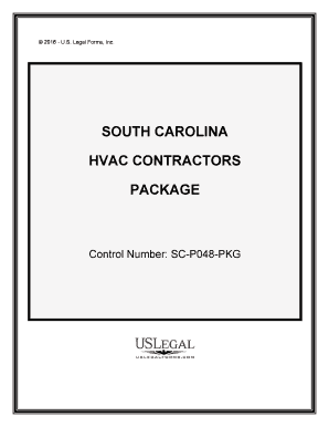 Control Number SC P048 PKG  Form