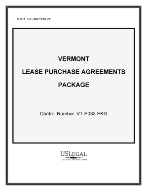 Control Number VT P033 PKG  Form