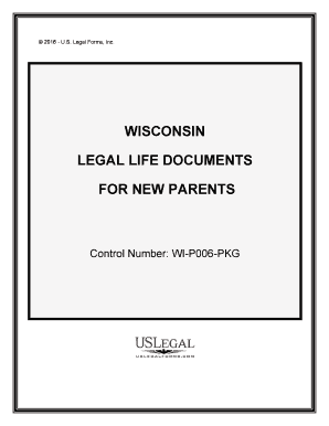 Control Number WI P006 PKG  Form