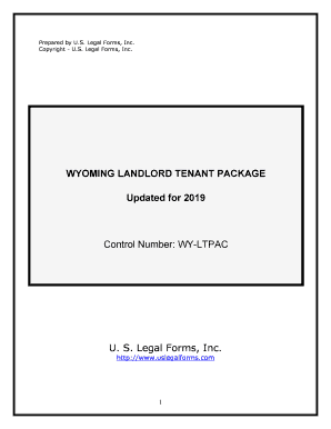 WYOMING LANDLORD TENANT PACKAGE  Form