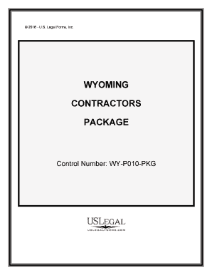 Control Number WY P010 PKG  Form