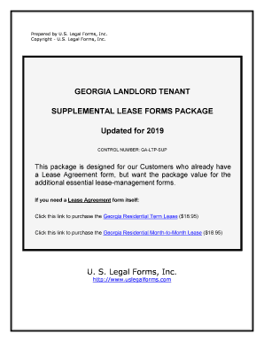 GEORGIA LANDLORD TENANT  Form