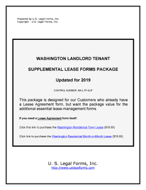 Washington Landlord Tenant FormsUS Legal Forms