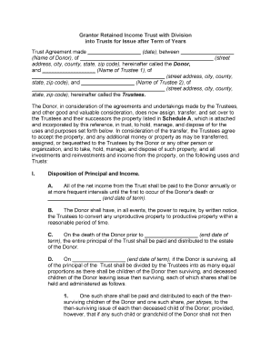 Trusts Issue  Form