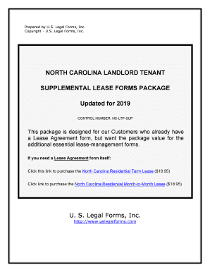 North Carolina Landlord Tenant Agreement FormsUS Legal Forms