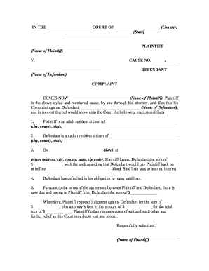 Implied Contract  Form