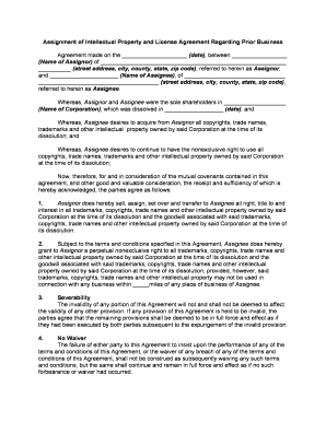 Intellectual Property  Form