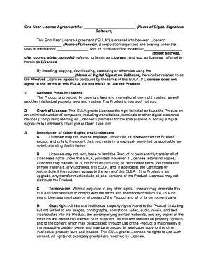 Agreement Software  Form