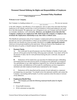 Rights and Responsibilities  Form