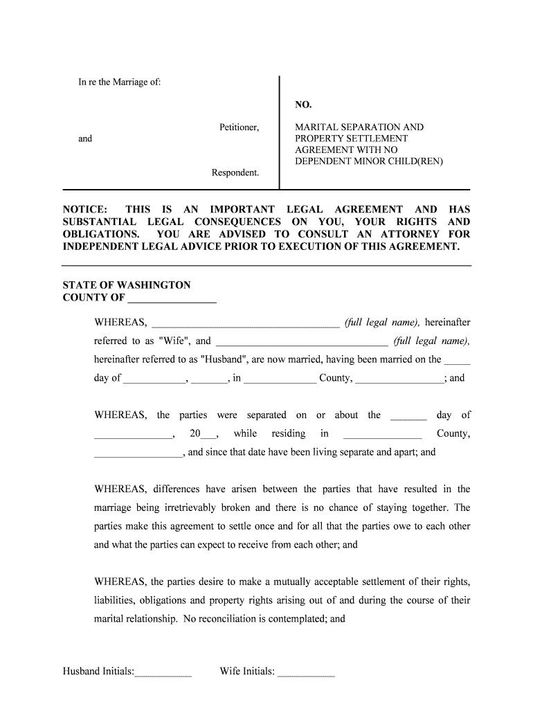 Separation Agreements Clicklaw Wikibooks  Form