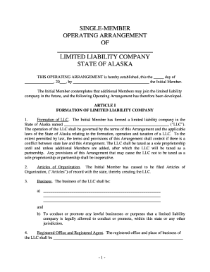 Ak Limited Liability  Form