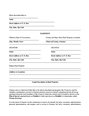 Easement  Form