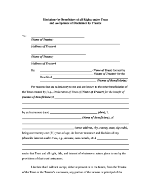 California Disclaimer  Form