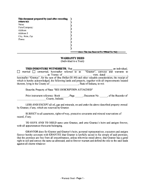 Indiana Trust  Form