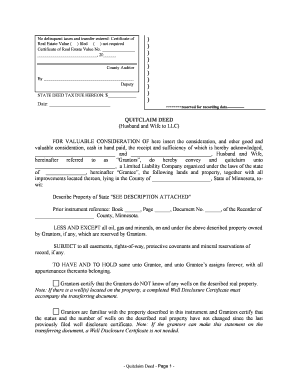 Quitclaim Deed Form