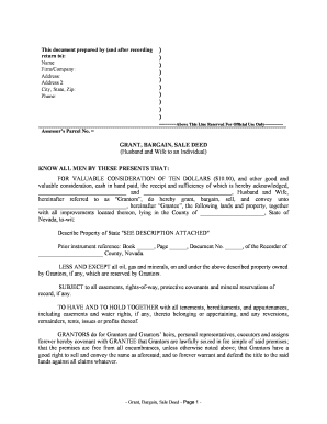 Grant Deed Form