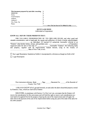 Deed Real Estate Buy  Form