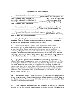 Home Inspection Form