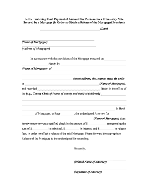Letter Final Payment Sample  Form