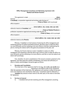 Office Agreement Medical Template  Form