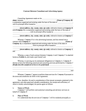 Advertising Agency Form