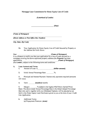 Revolving Line of Credit Template  Form