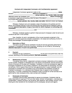 Contract Confidentiality  Form